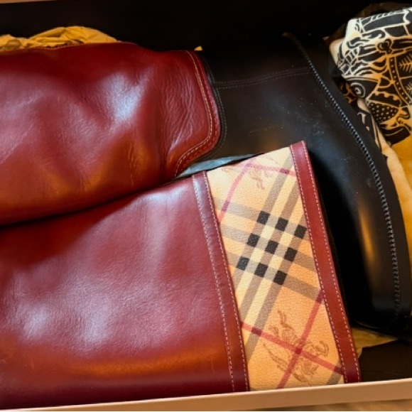 Burberry rain boot authentic magahoni red size 40 - Picture 3 of 6